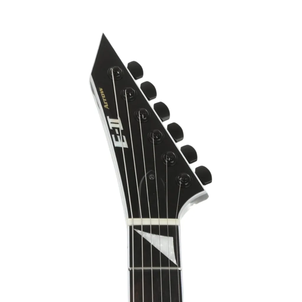 ESP E-II Arrow Neck Thru Electric Guitar - Black Silver Fade
