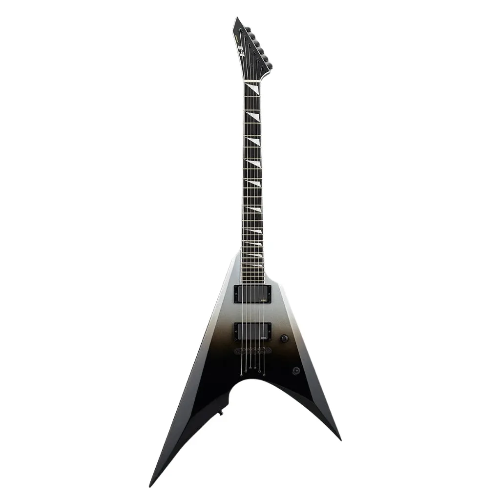 ESP E-II Arrow Neck Thru Electric Guitar - Black Silver Fade