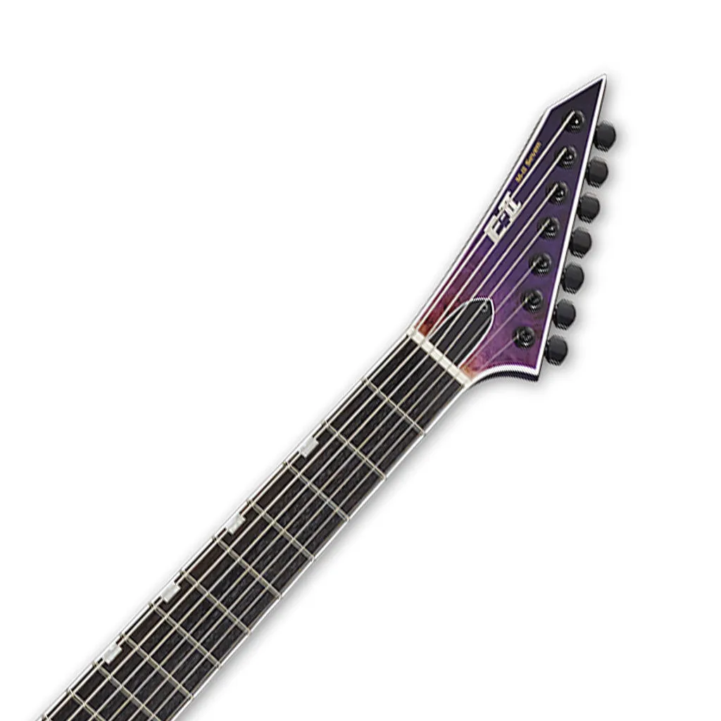 ESP E-II M II Purple Natural Fade 7 String w/Bare Knuckle Pickups