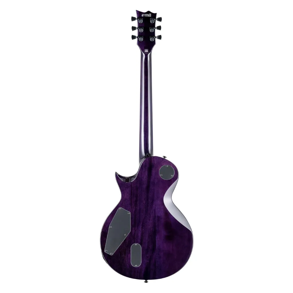 ESP LTD EC-1000 Quilted Maple Electric Guitar - See Thru Purple