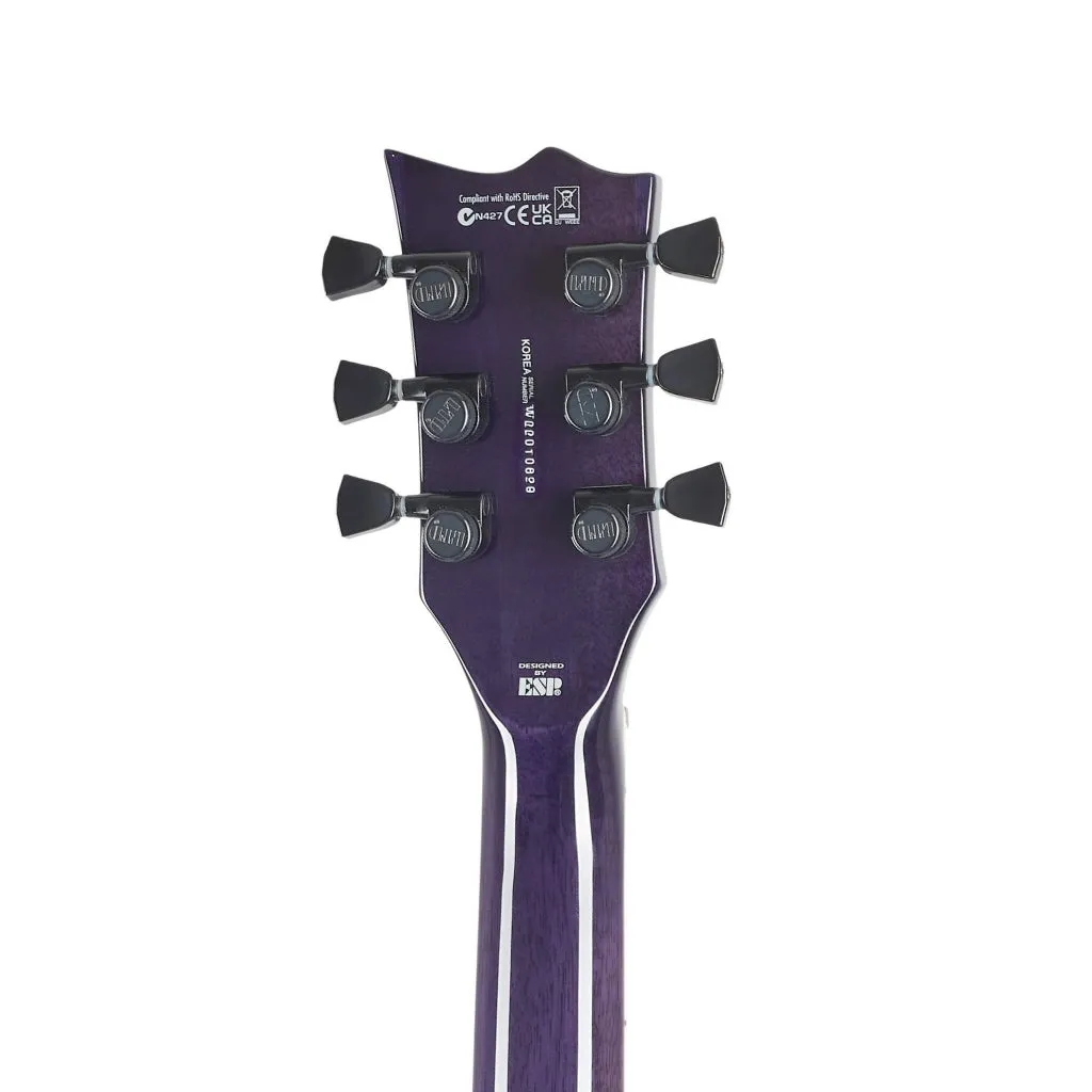 ESP LTD EC-1000 Quilted Maple Electric Guitar - See Thru Purple