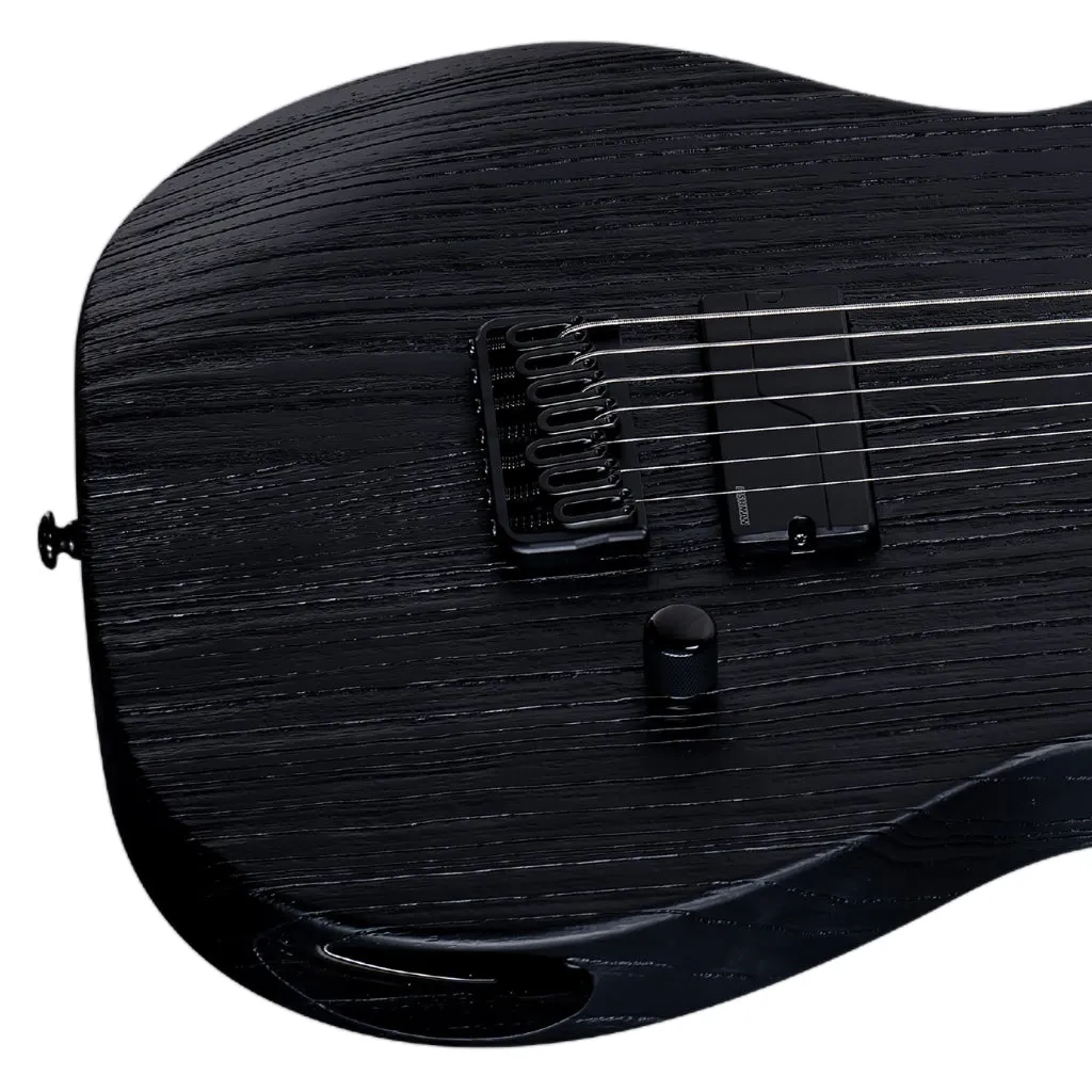 ESP LTD TE-1007 Baritone Electric Guitar - Black Blast