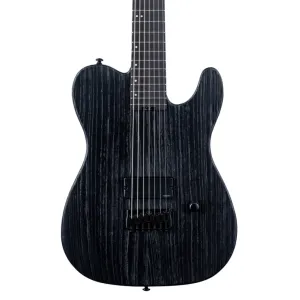 ESP LTD TE-1007 Baritone Electric Guitar - Black Blast