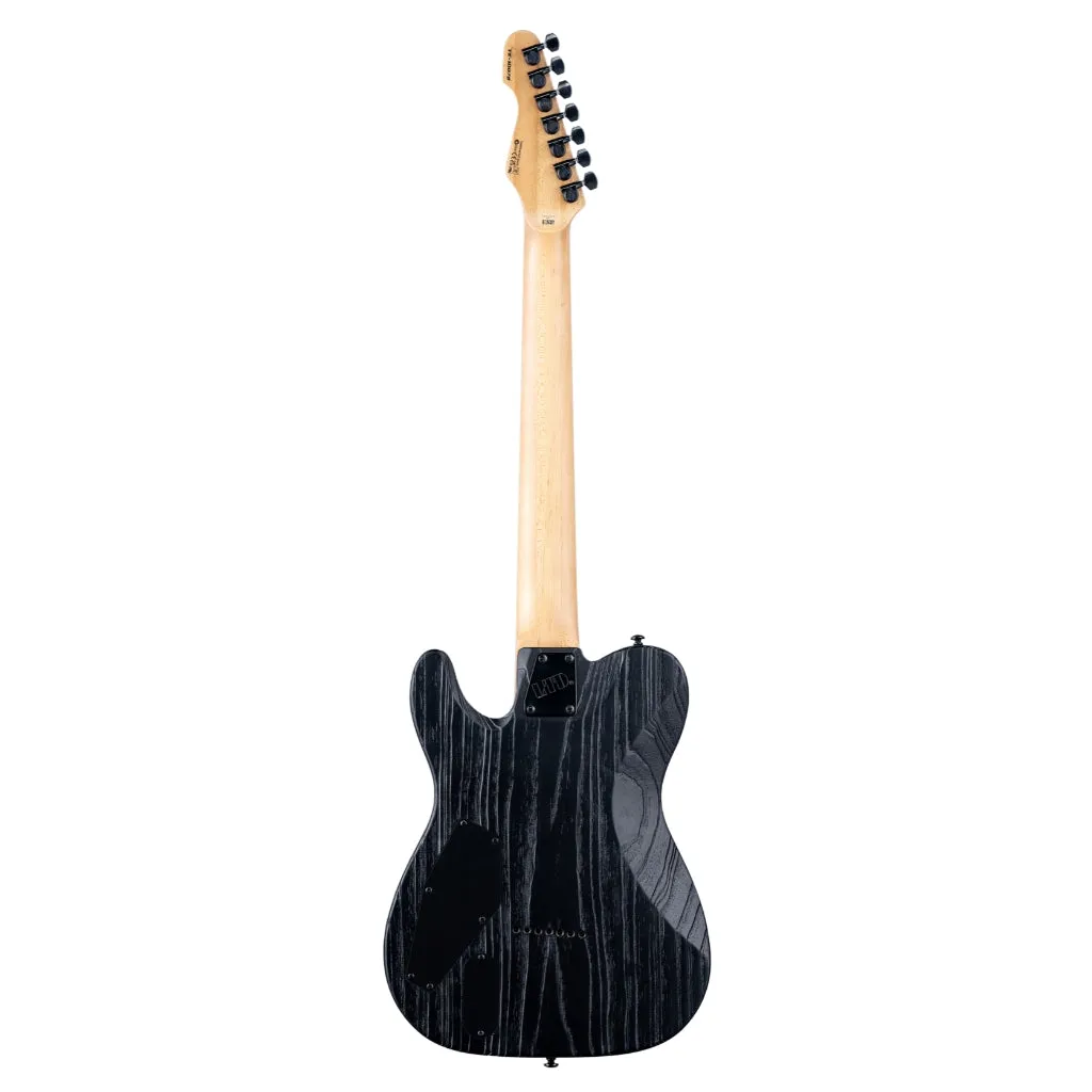 ESP LTD TE-1007 Baritone Electric Guitar - Black Blast