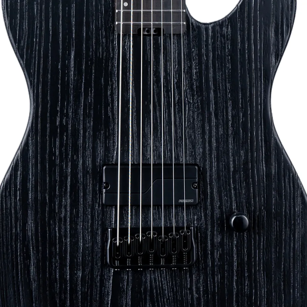 ESP LTD TE-1007 Baritone Electric Guitar - Black Blast