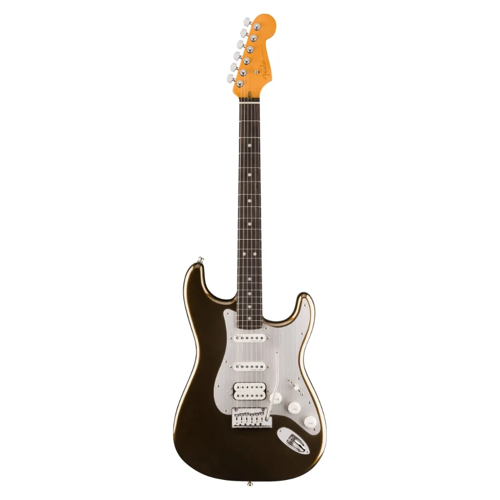 Fender American Ultra II Ebony Fingerboard HSS Stratocaster - Texas Tea