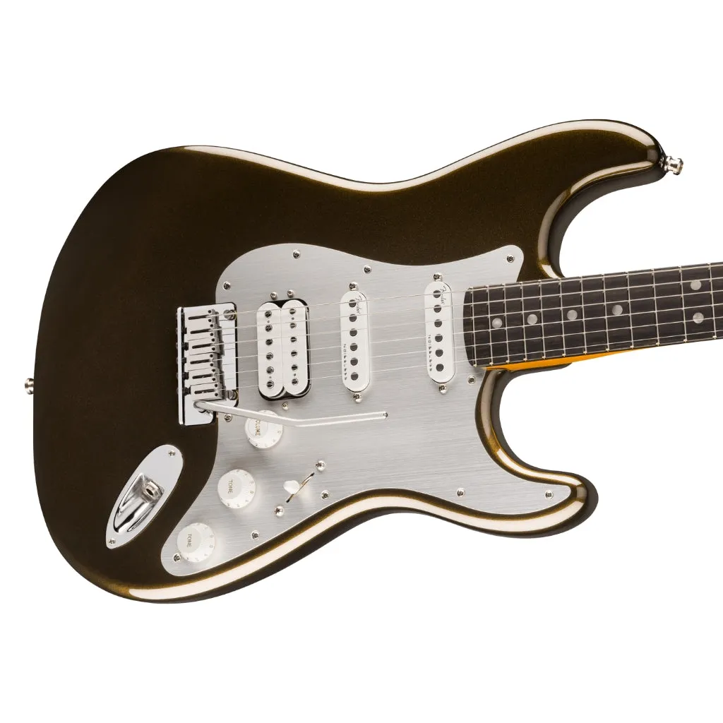 Fender American Ultra II Ebony Fingerboard HSS Stratocaster - Texas Tea