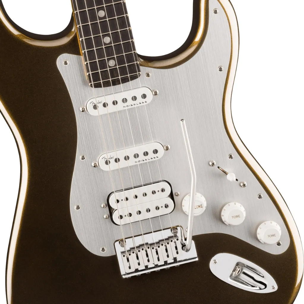 Fender American Ultra II Ebony Fingerboard HSS Stratocaster - Texas Tea