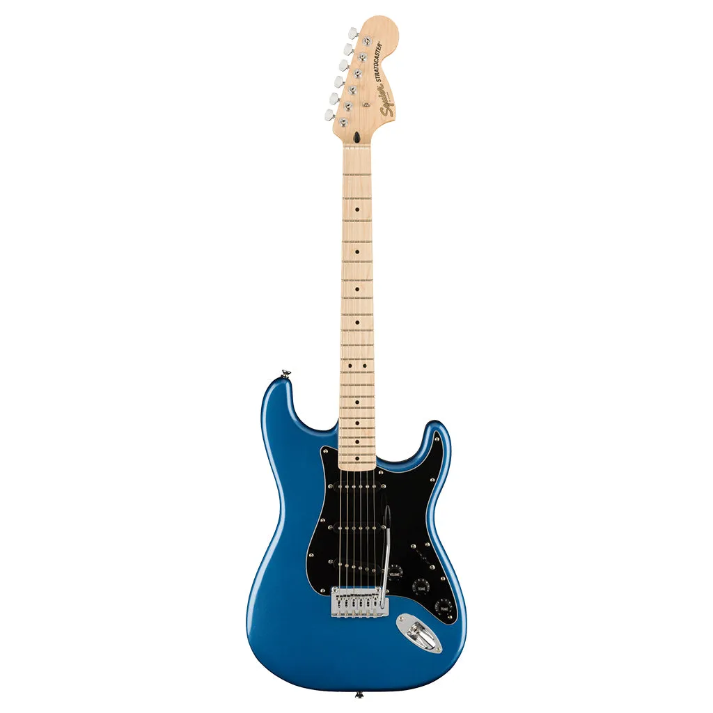 Fender Squier Affinity Stratocaster Black Pick Guard - Lake Placid Blue - Maple