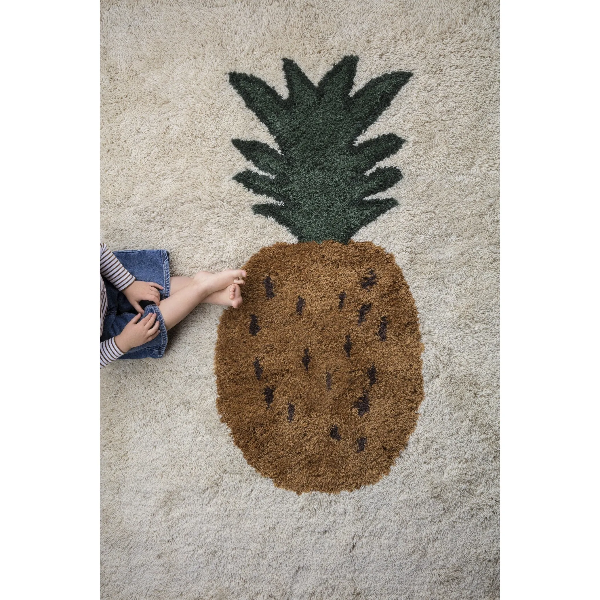 Ferm Living Fruiticana Pineapple Rug, 120 Cm