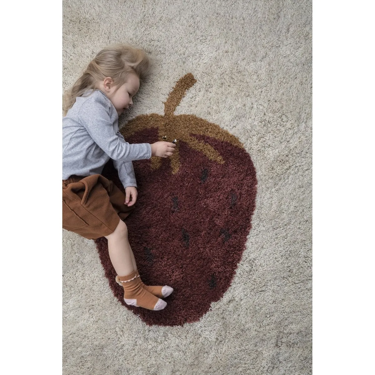 Ferm Living Fruiticana Strawberry Rug, 180 Cm