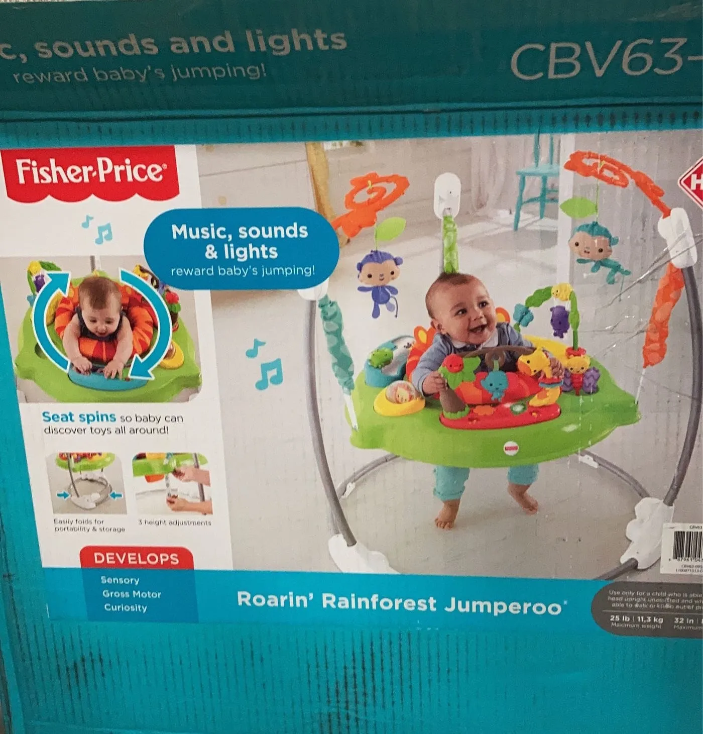Fisher Price Rainforest Jumperoo, Roaring Rainforest