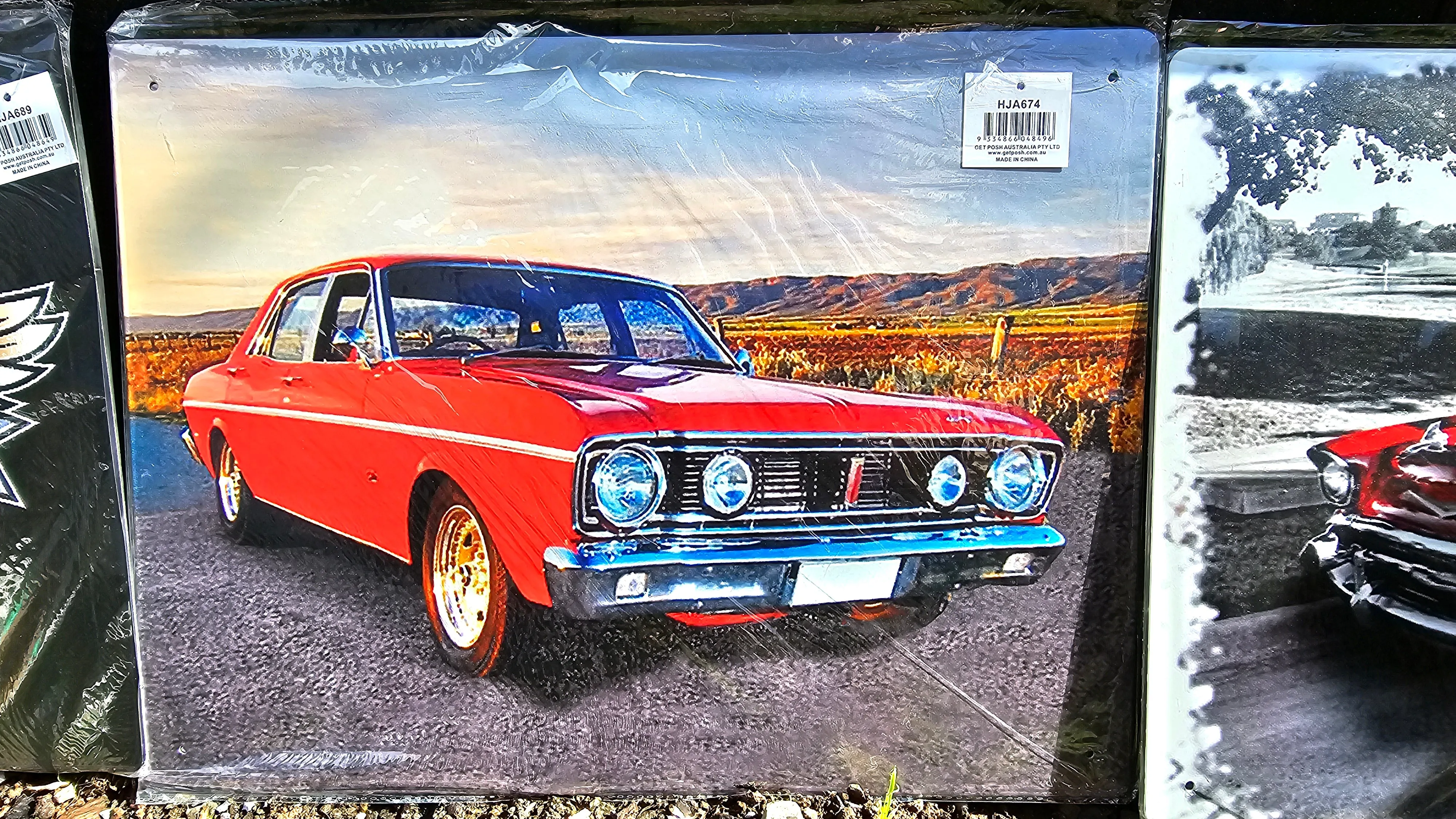 FORD GT METAL WALL ART 30X40CM
