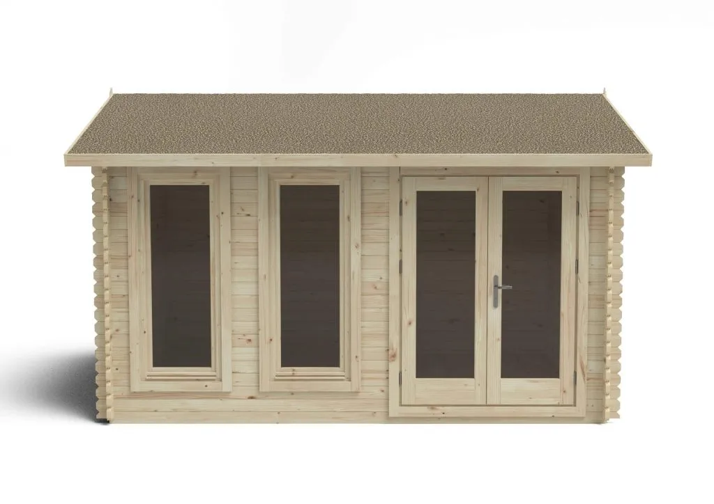 Forest Garden Chiltern 4m x 3m Double Glazed Log Cabin - 34kg Felt plus Underlay