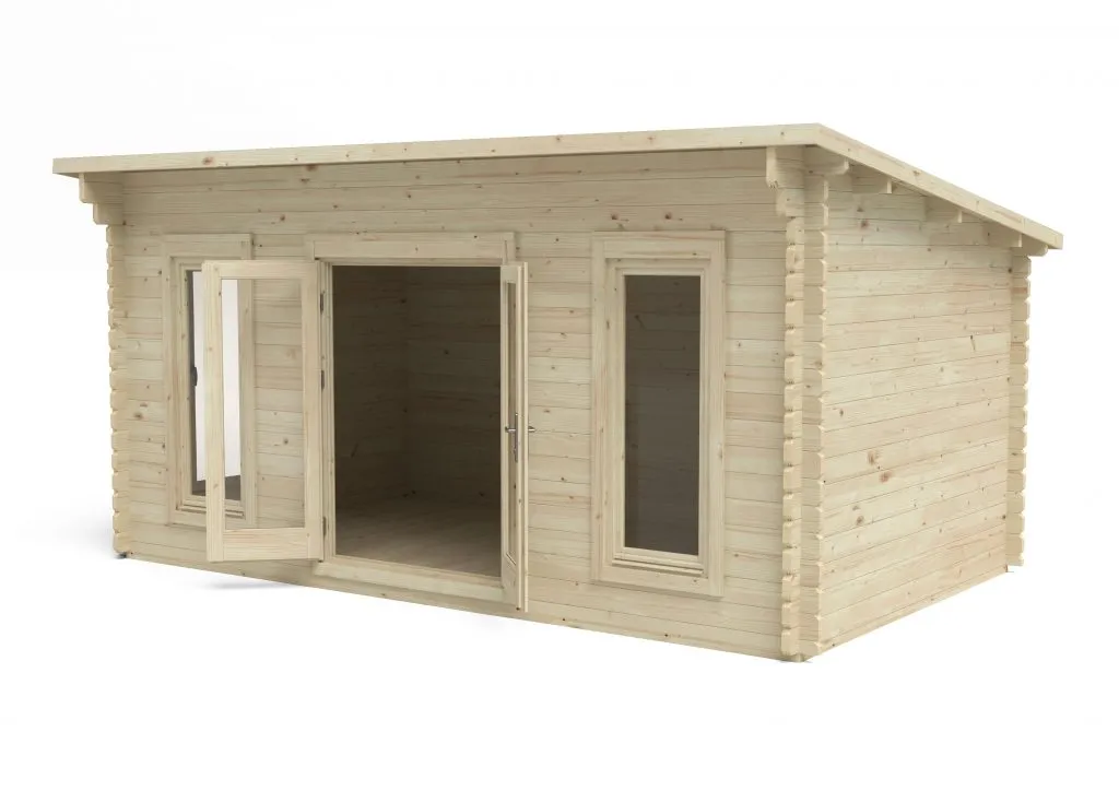 Forest Garden Elmley 5m x 3m Double Glazed Log Cabin - 24kg Polyester Felt plus Underlay