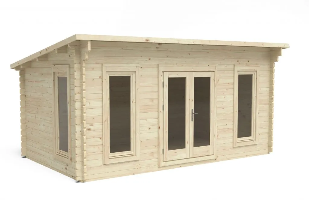 Forest Garden Elmley 5m x 3m Double Glazed Log Cabin - 24kg Polyester Felt plus Underlay