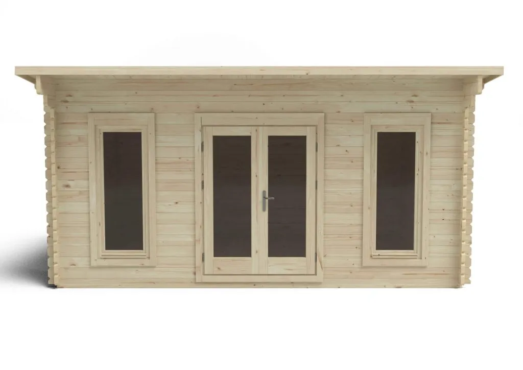 Forest Garden Mendip 5m x 4m Double Glazed Log Cabin 24kg Polyester Felt plus Underlay