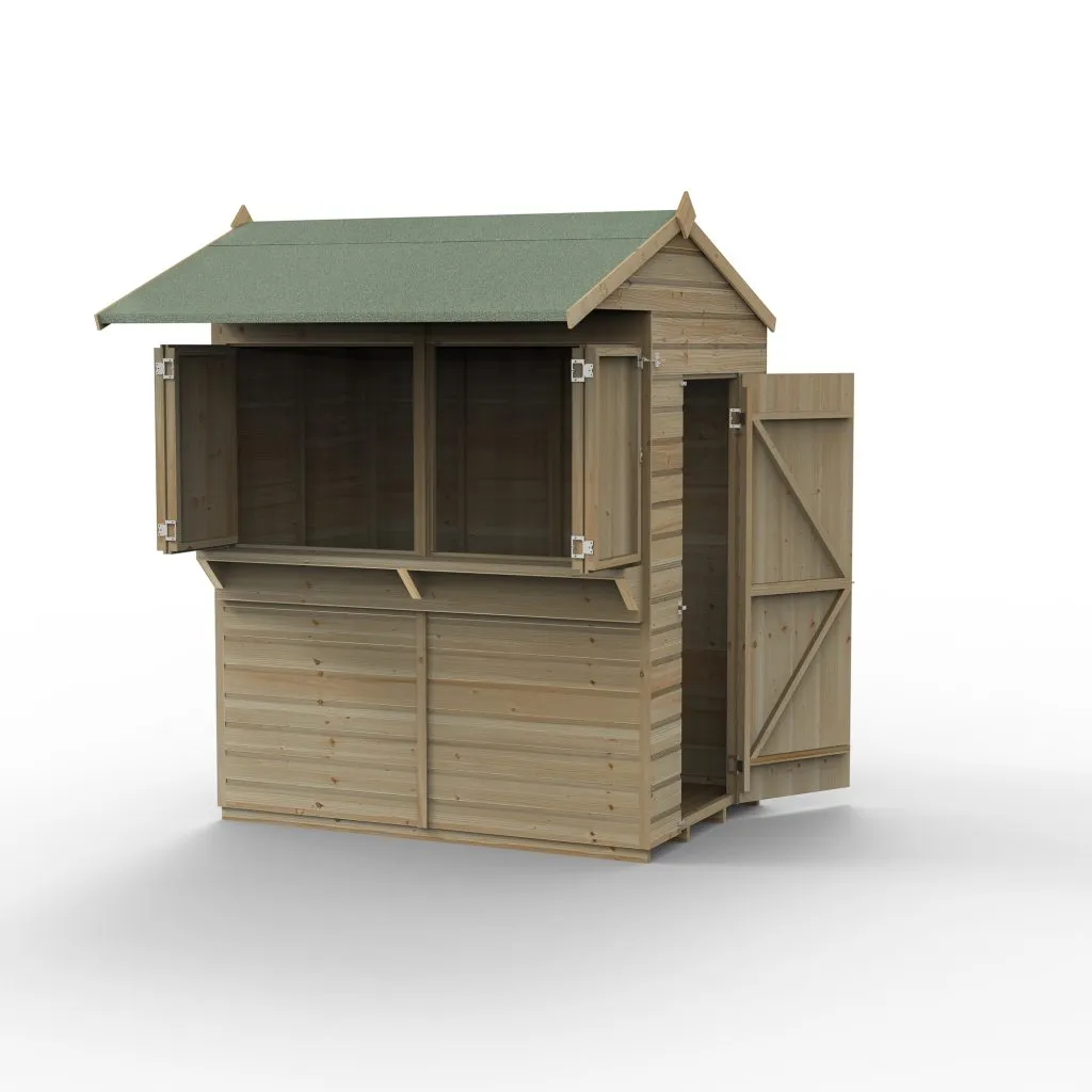 Forest Garden Shiplap PTR 4x6 Apex Garden Bar