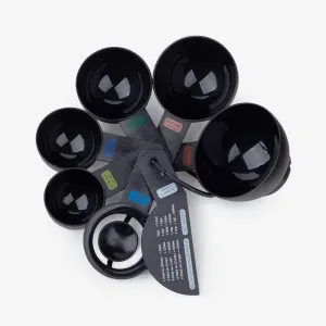 Fox Run | Black Plastic Measuring Cup Set With Egg Separator