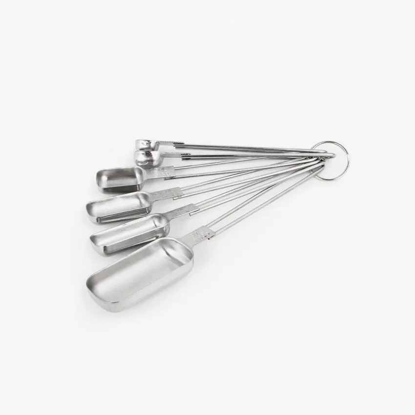 Fox Run | Rectangular Measuring Spoon Set 6-Piece Stainless Steel