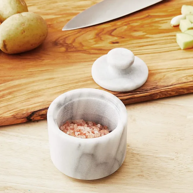 Fox Run | White Marble Salt Cellar