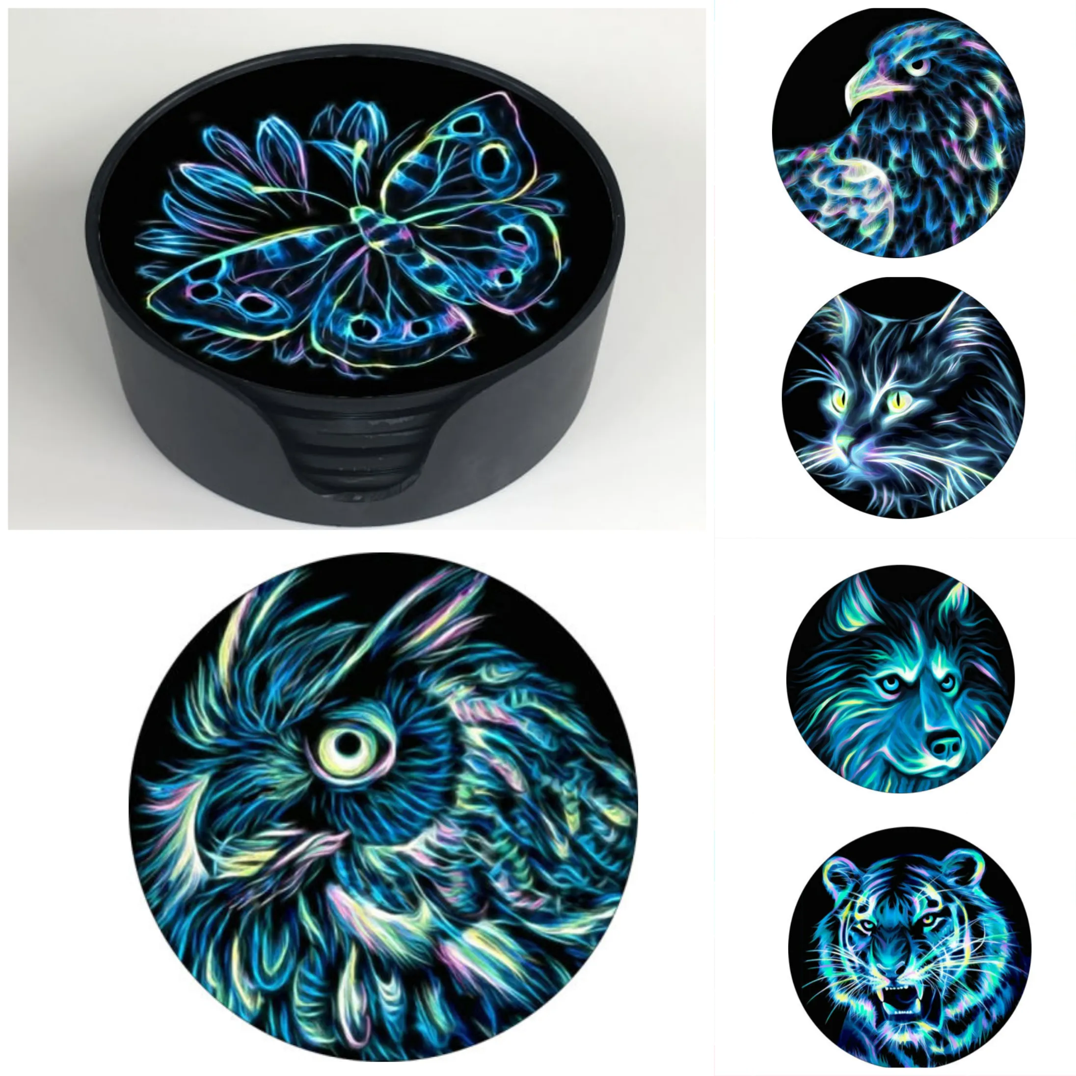 FUNKY ANIMAL COASTERS