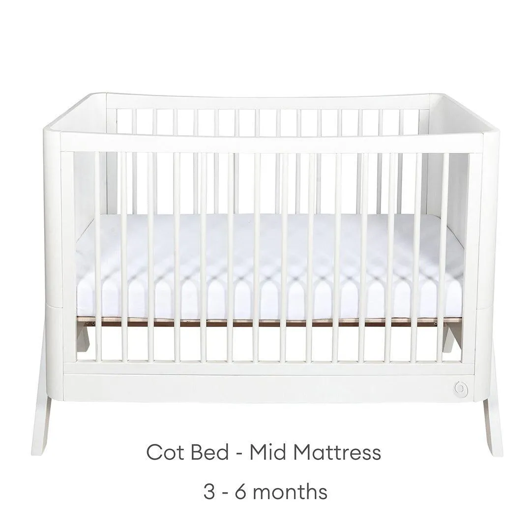Gaia Baby Hera Cot Bed 'Studio Edit' - White