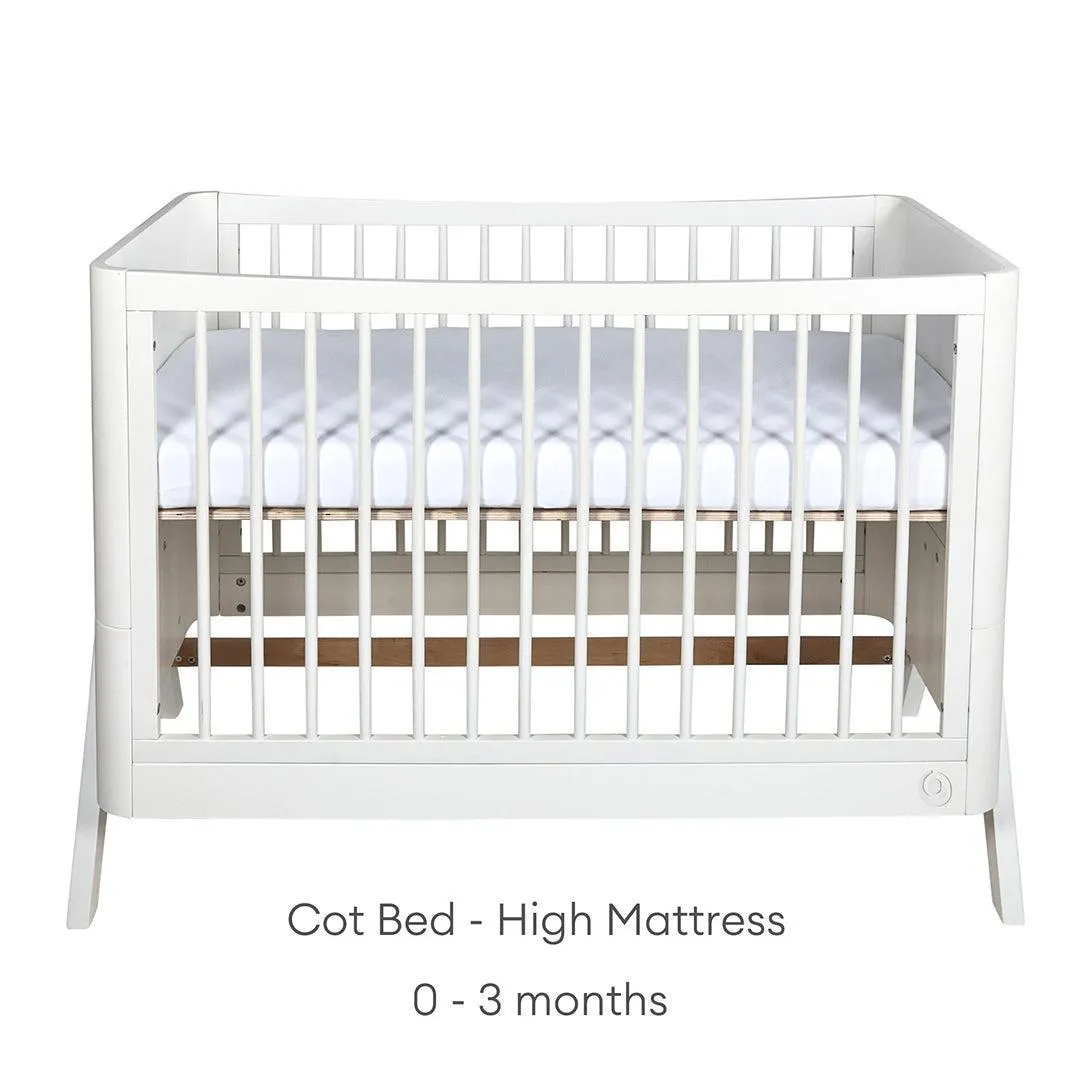 Gaia Baby Hera Cot Bed 'Studio Edit' - White