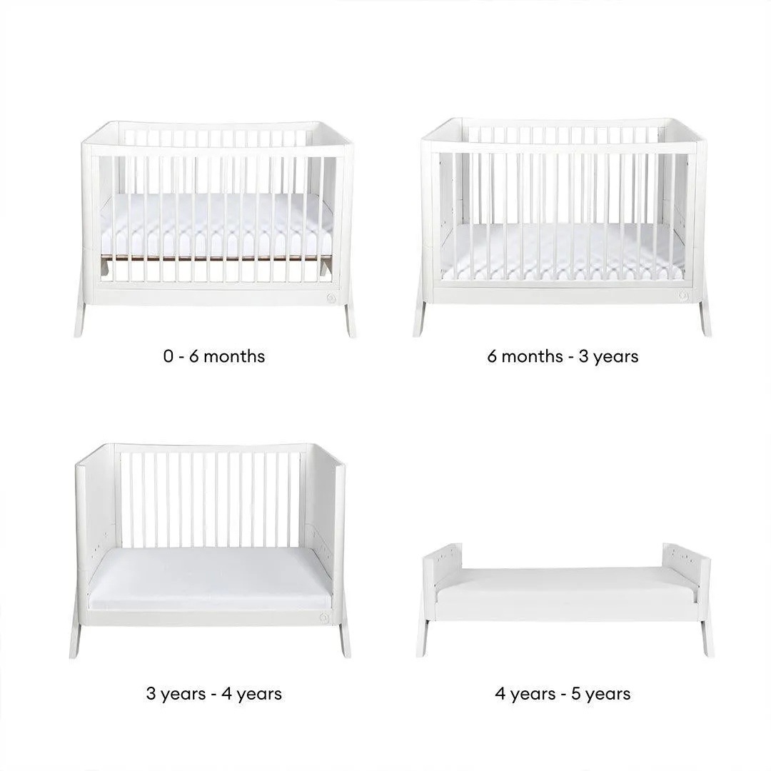 Gaia Baby Hera Cot Bed 'Studio Edit' - White