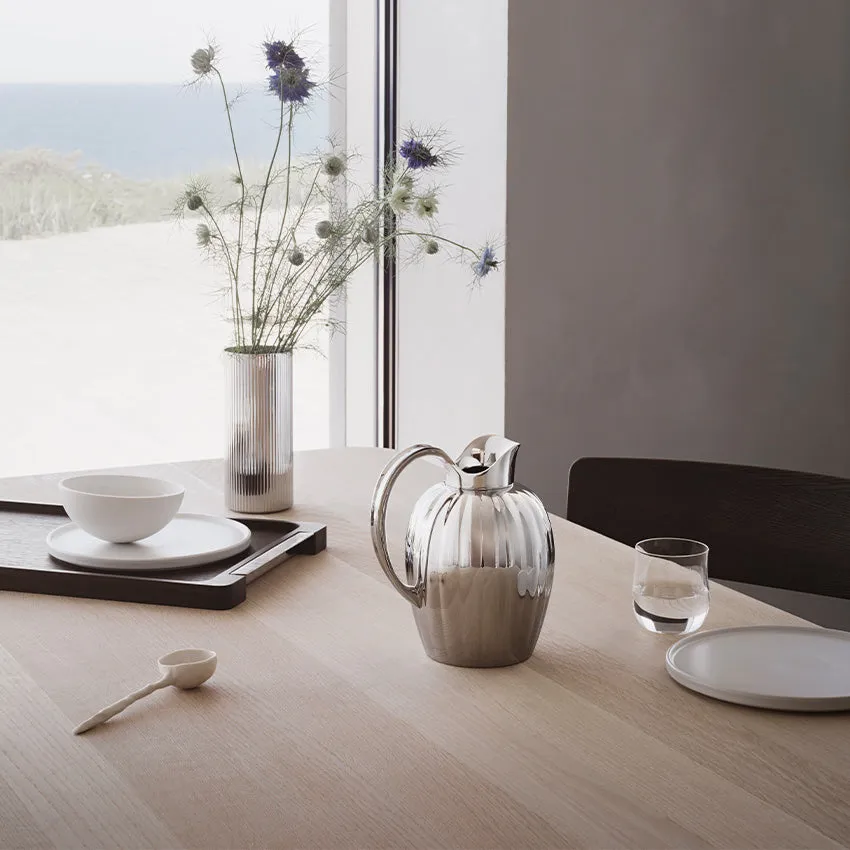 Georg Jensen | Bernadotte Smoked Oak Tray in Polished Stainless Steel