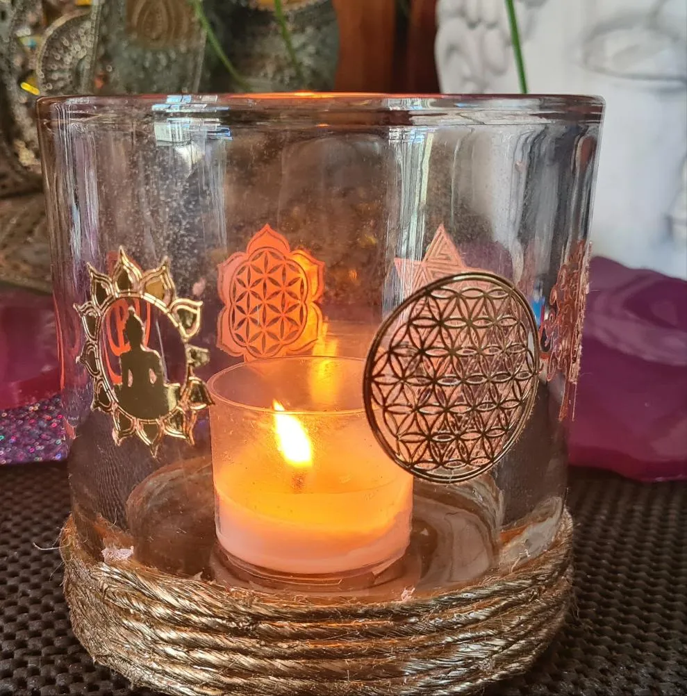 GOLD CANDLE HOLDER-made by me