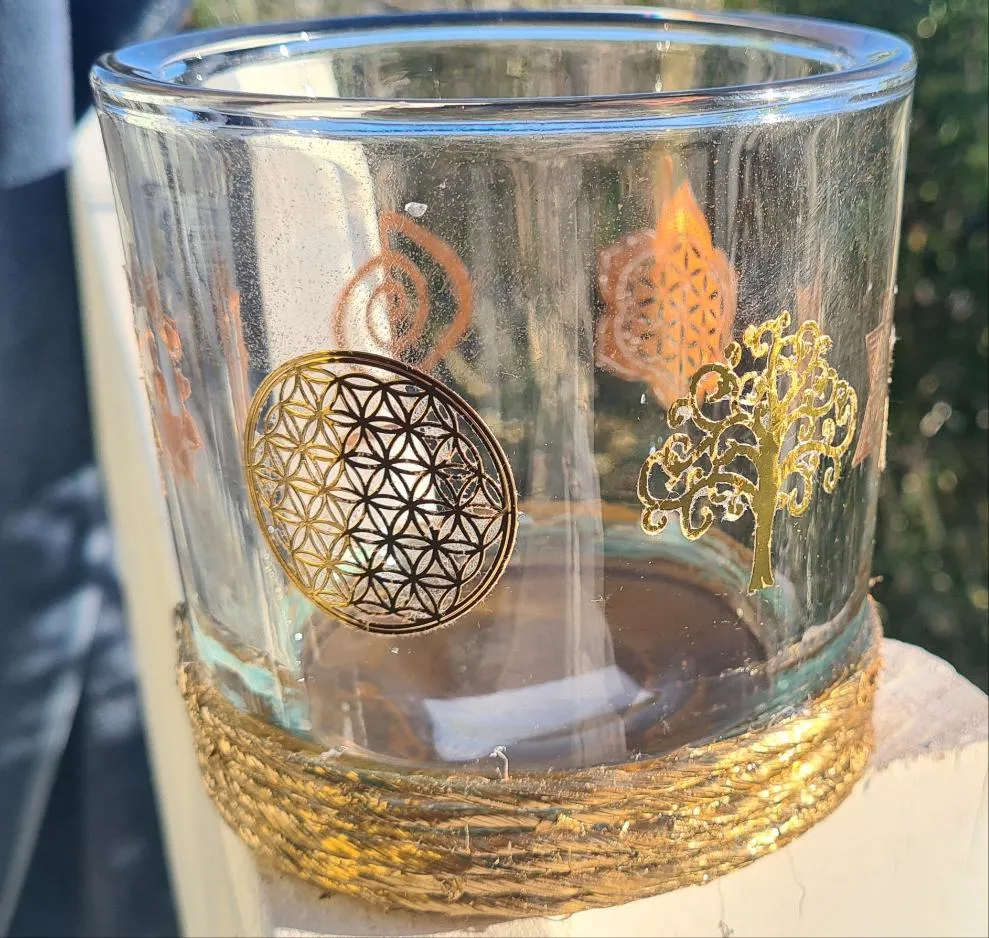 GOLD CANDLE HOLDER-made by me