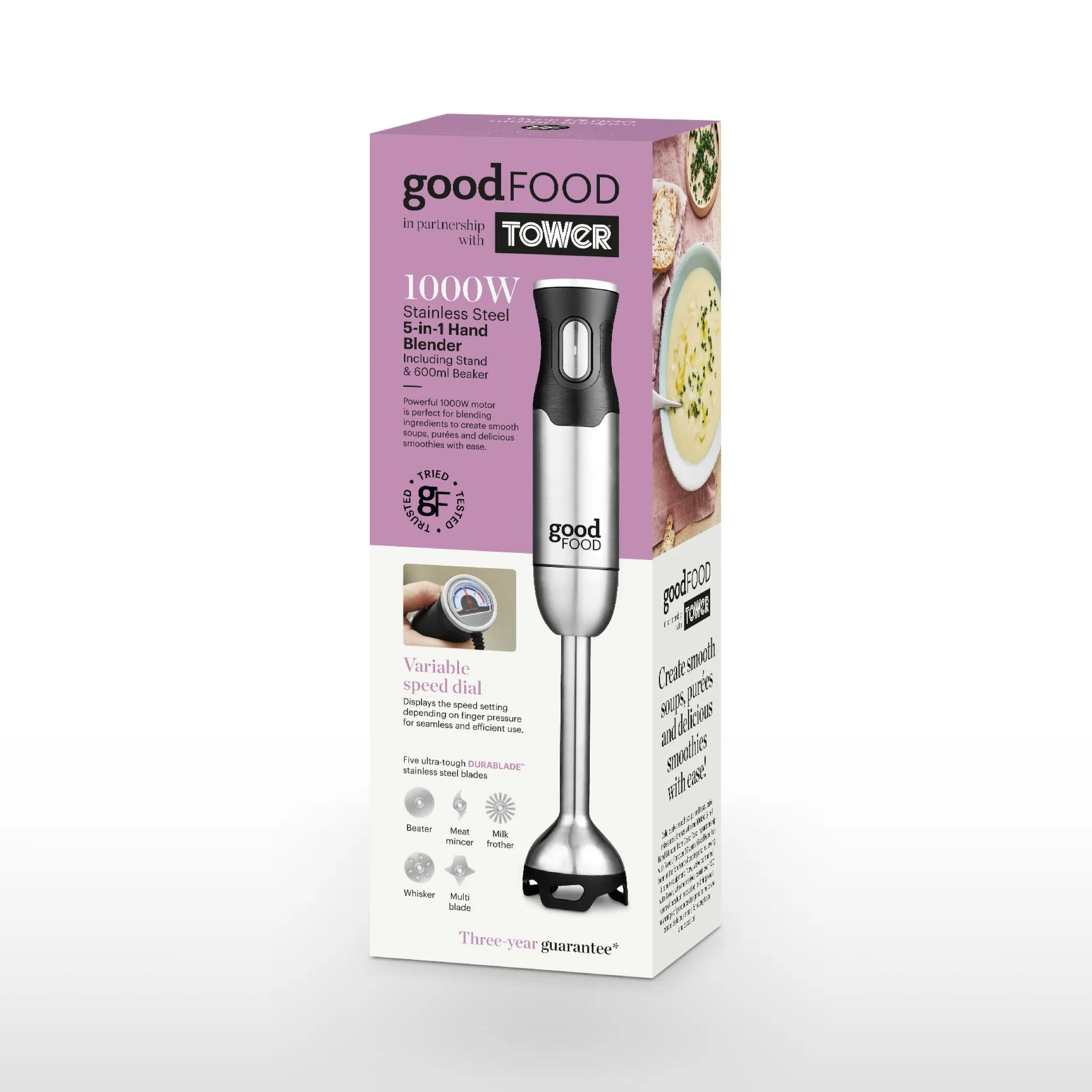 Good Food by Tower 5 in 1 Digital Hand Blender