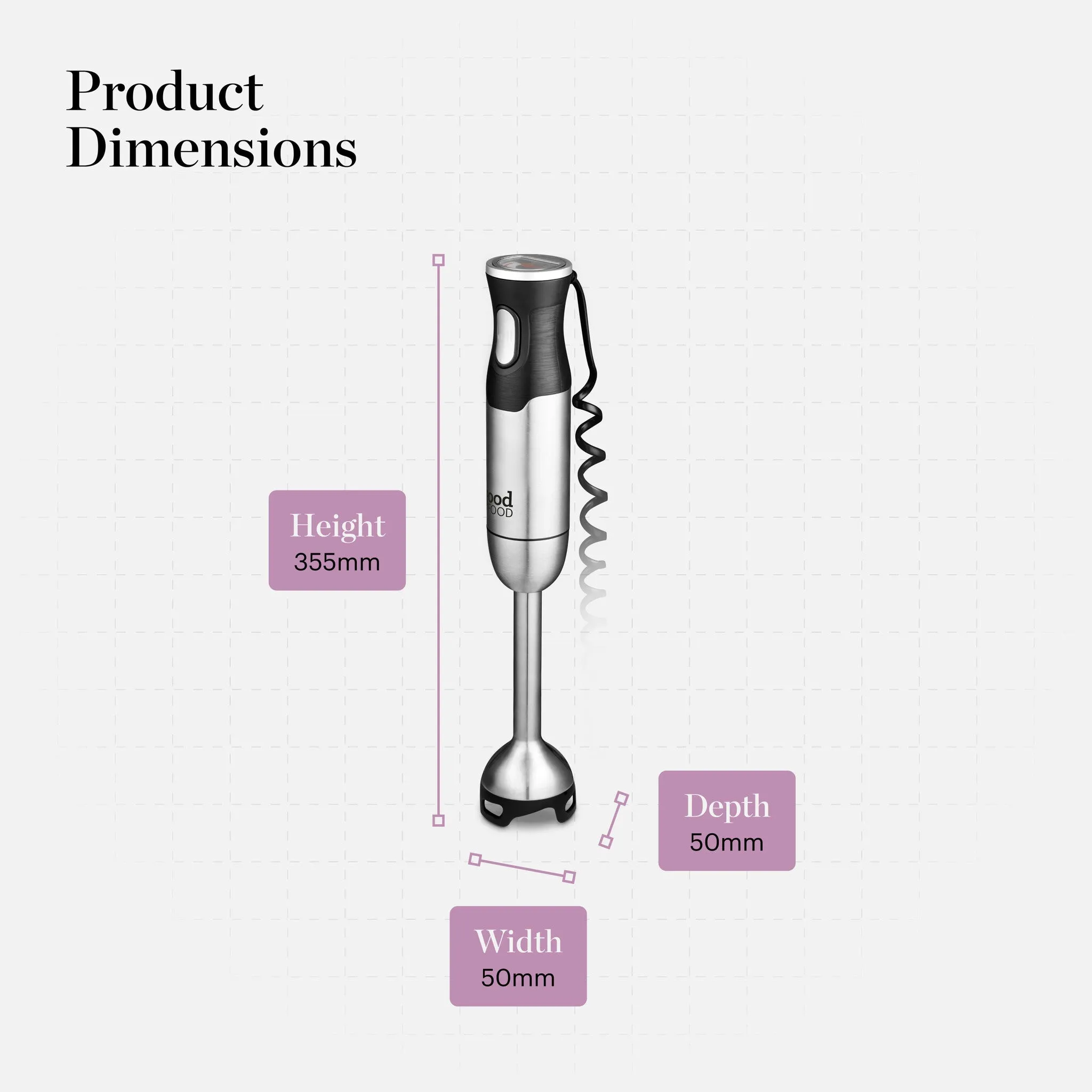 Good Food by Tower 5 in 1 Digital Hand Blender