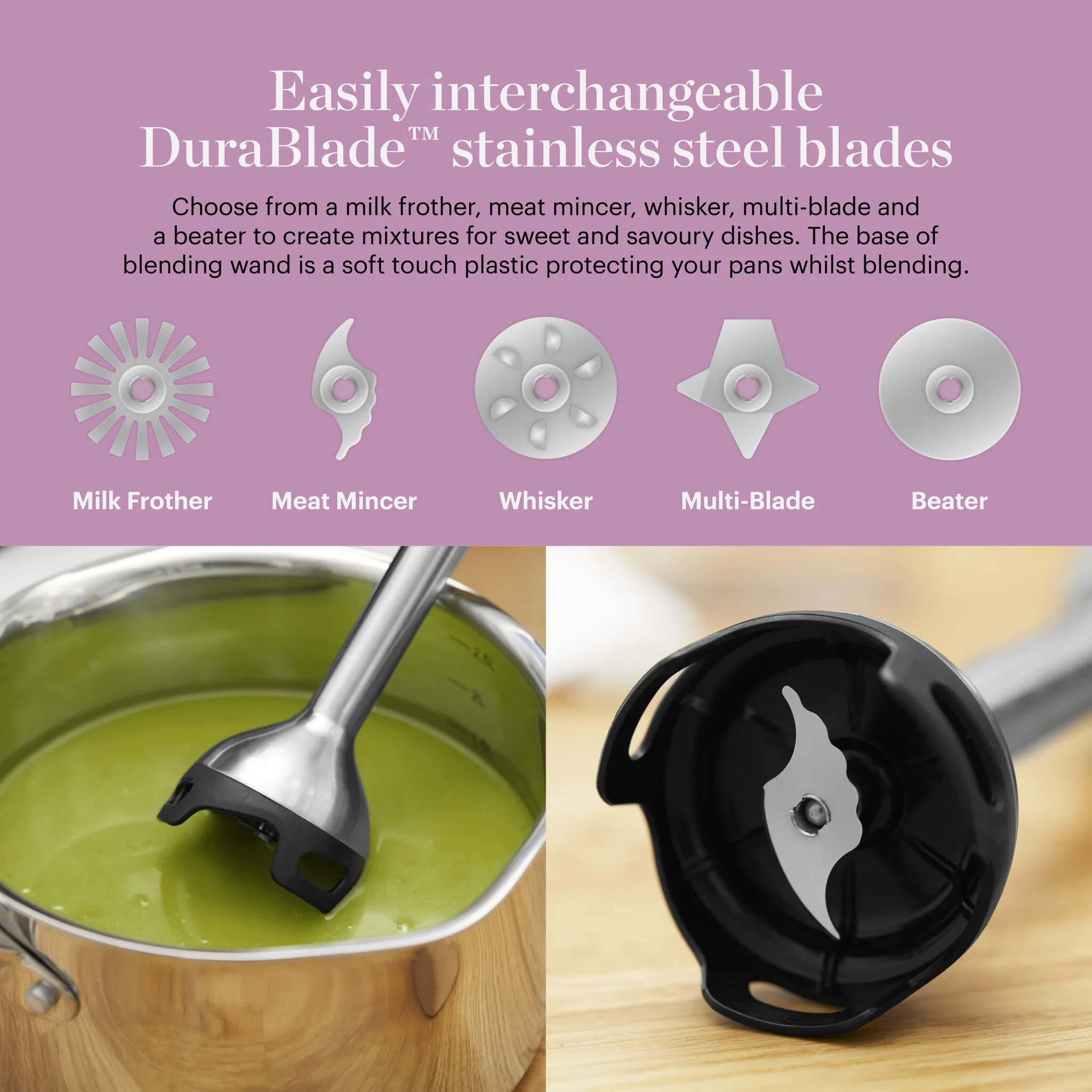 Good Food by Tower 5 in 1 Digital Hand Blender