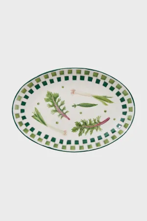 Greens Hand Painted Serving Platter