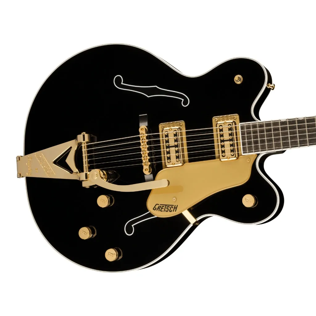 Gretsch - G6122TG Players Edition Country Gentleman Hollow Body with String-Thru Bigsby and Gold Hardware - Black