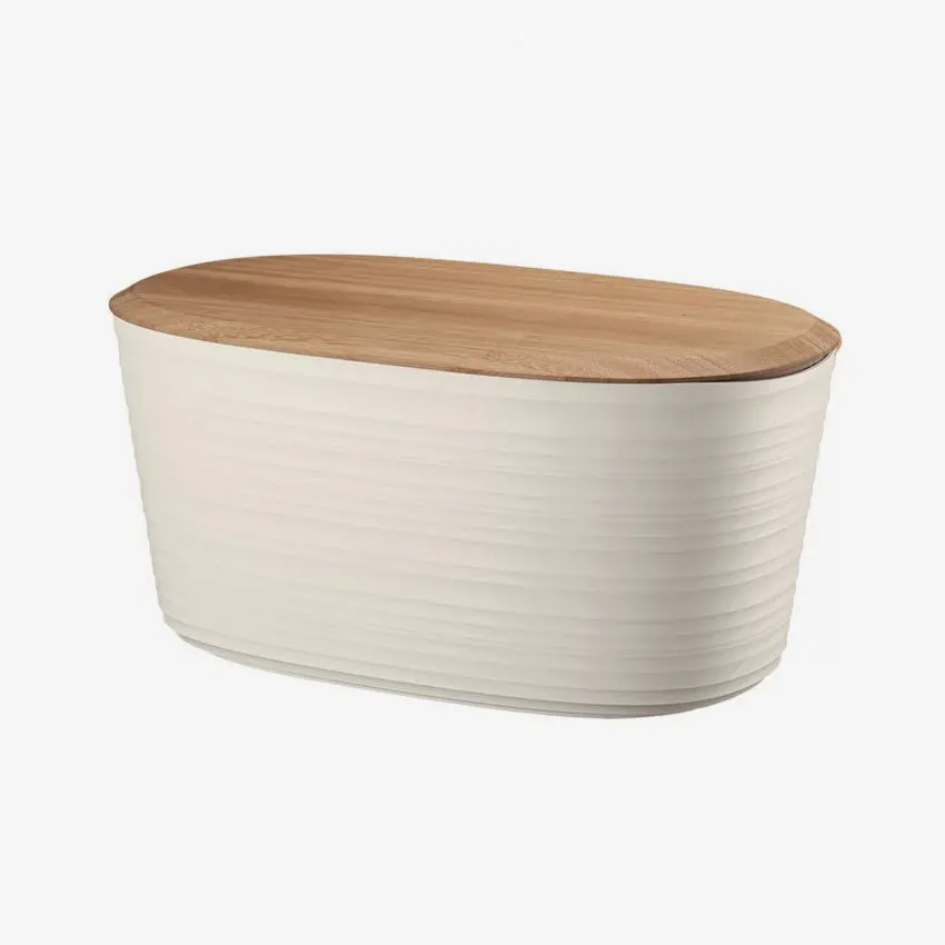 Guzzini | Tierra Bread Bin with Bamboo Breadboard Top