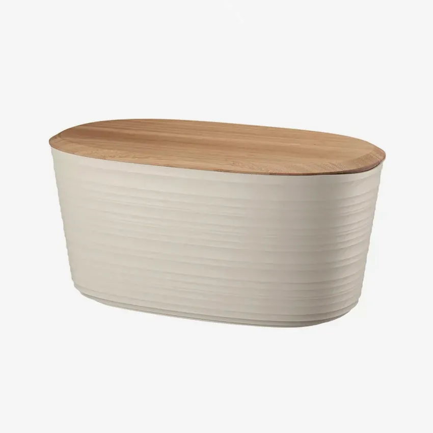 Guzzini | Tierra Bread Bin with Bamboo Breadboard Top