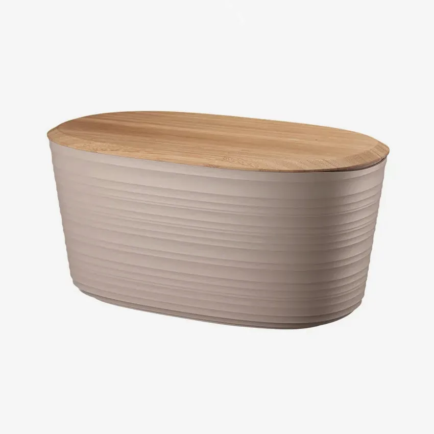 Guzzini | Tierra Bread Bin with Bamboo Breadboard Top