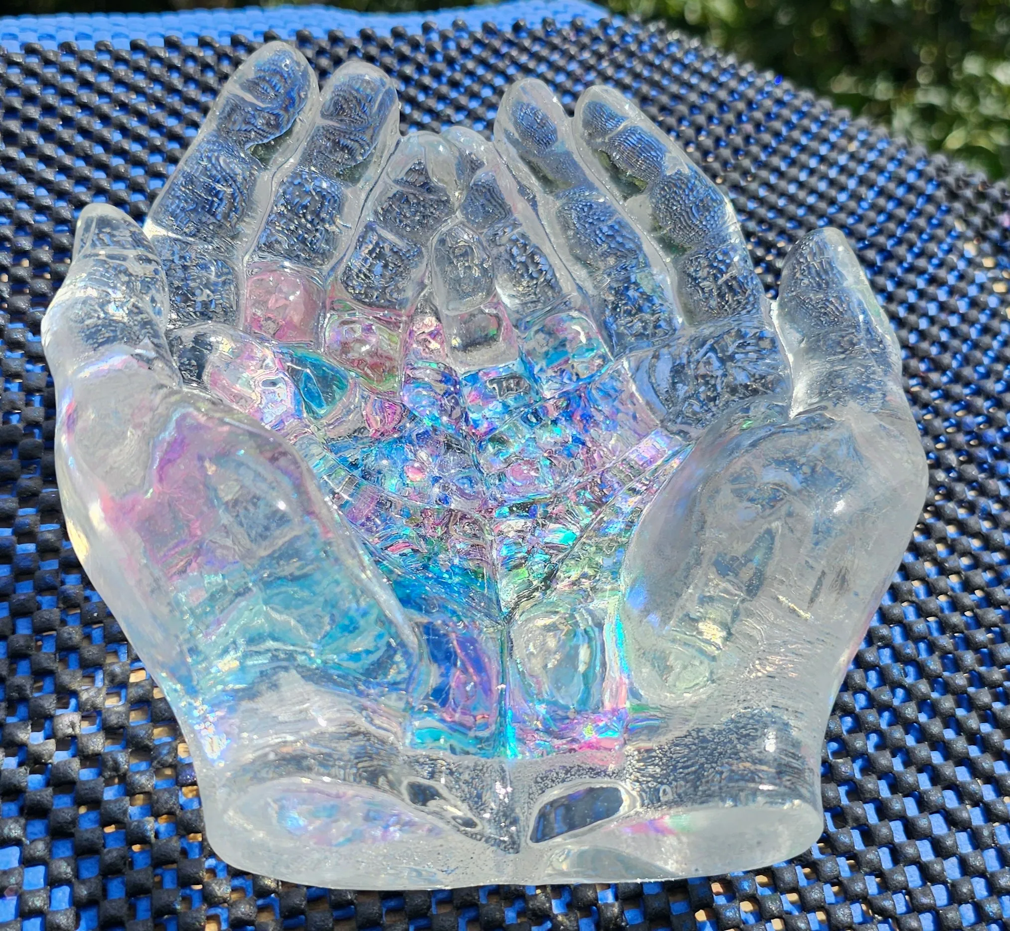 HANDMADE CUPPED HANDS DISH