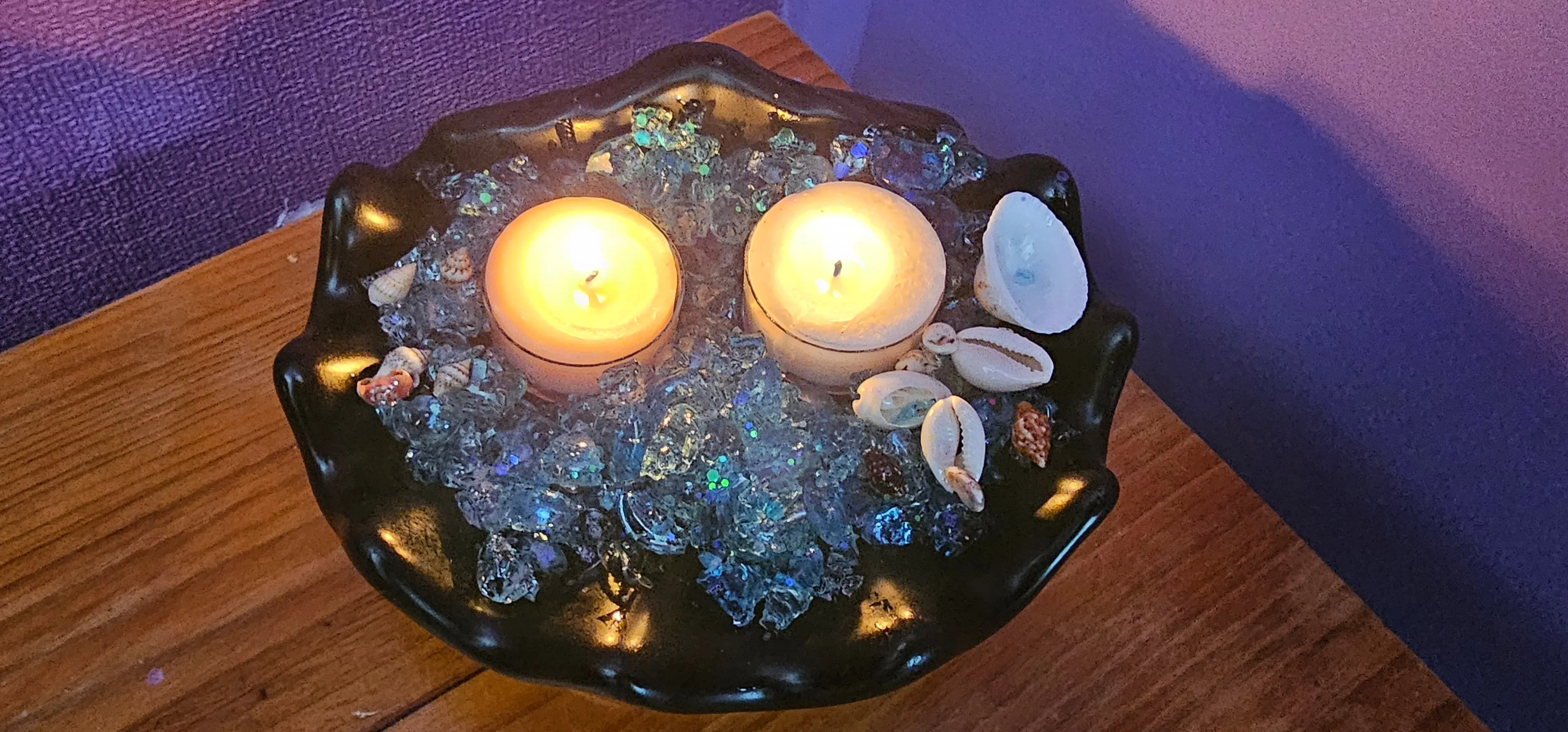 HANDMADE SHELL CANDLE