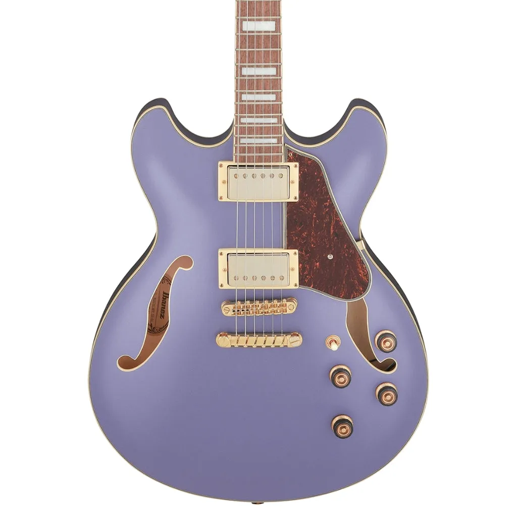 Ibanez AS73G Artcore Guitar - Metallic Purple Flat