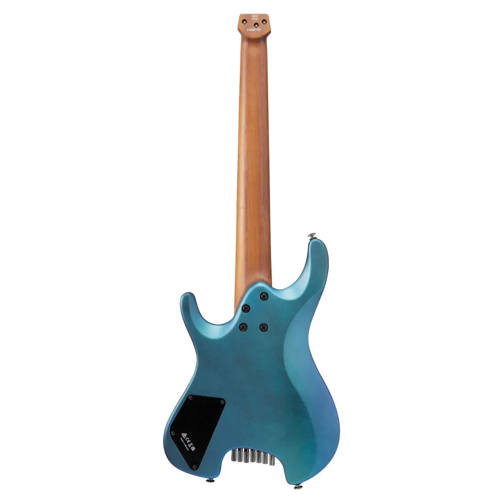 Ibanez Q547 7-String Electric Guitar With Bag - Blue Chameleon Metallic Matte