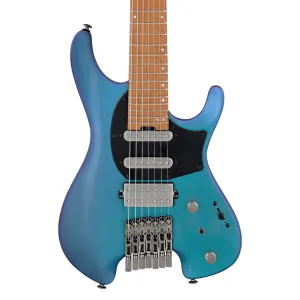 Ibanez Q547 7-String Electric Guitar With Bag - Blue Chameleon Metallic Matte