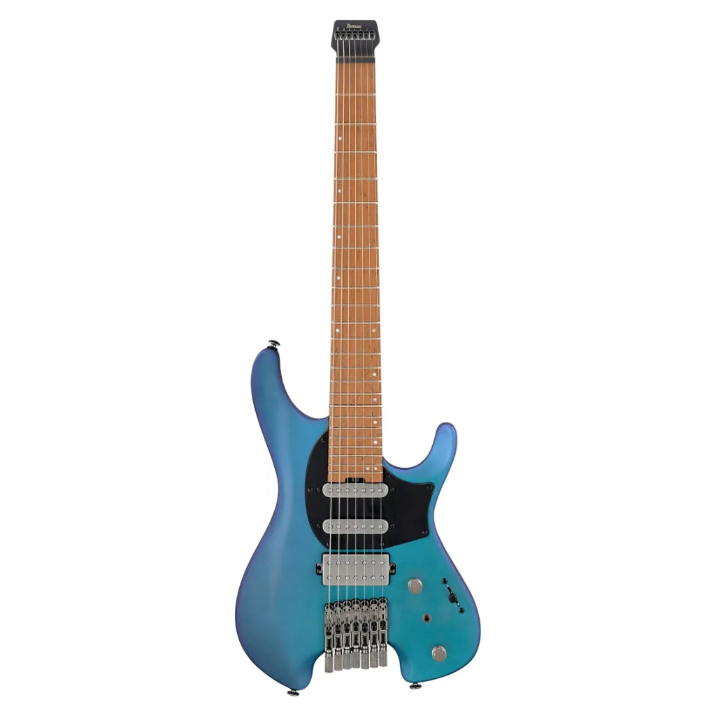 Ibanez Q547 7-String Electric Guitar With Bag - Blue Chameleon Metallic Matte