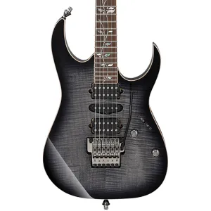 Ibanez - RG8570 J-Custom Electric Guitar with Case - Black Rutile