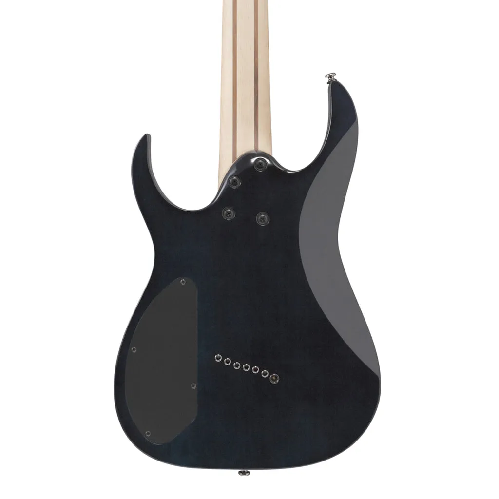 Ibanez RGMS7PB 7-String Electric Guitar with Poplar Burl Top and Jatoba Fretboard - Cosmic Blue Star Burst