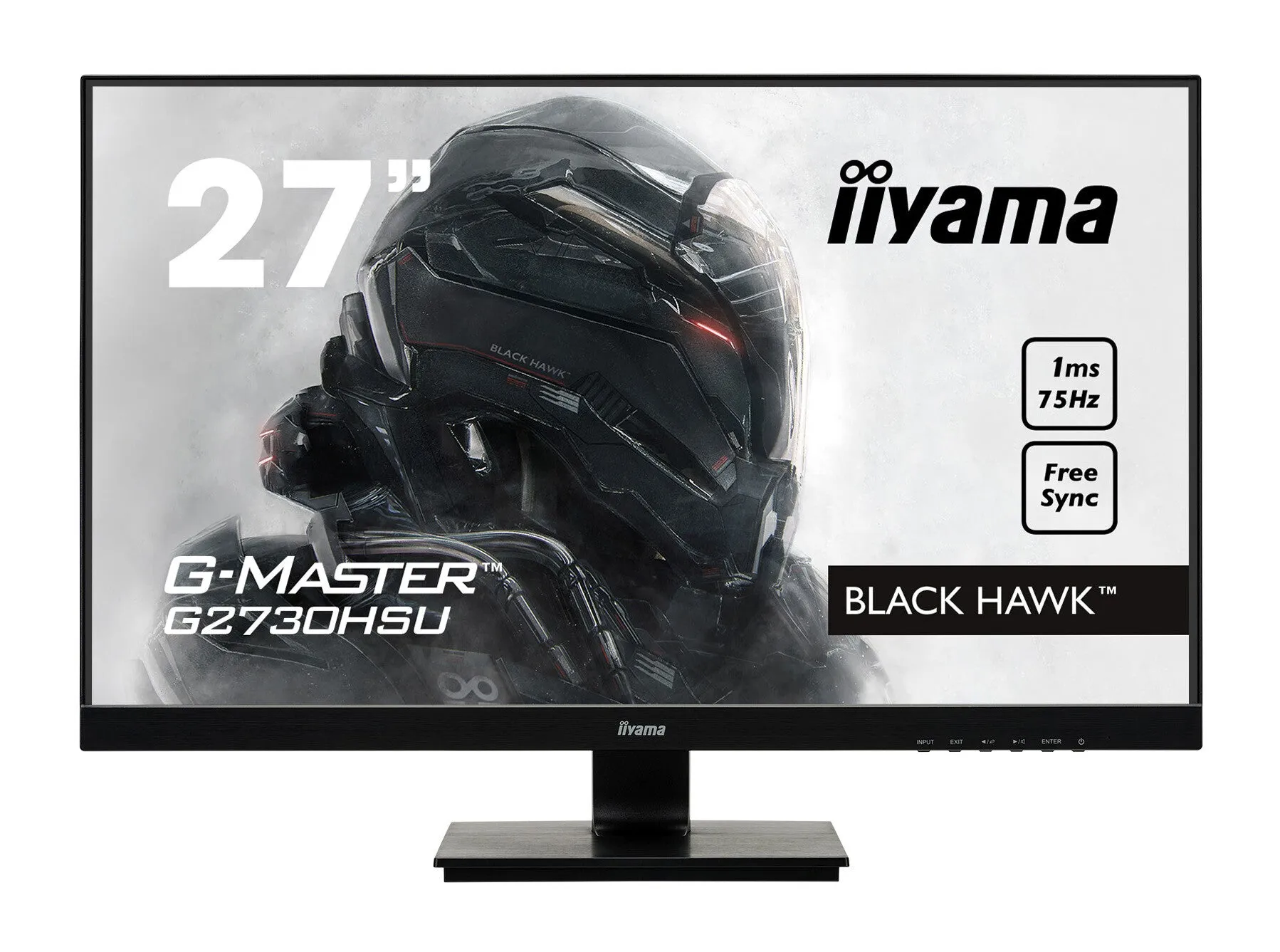 iiyama Black Hawk G-MASTER G2730HSU-B1 27" Full HD Gaming Monitor - 75Hz, 1ms, TN, AMD FreeSync, Speakers, Black