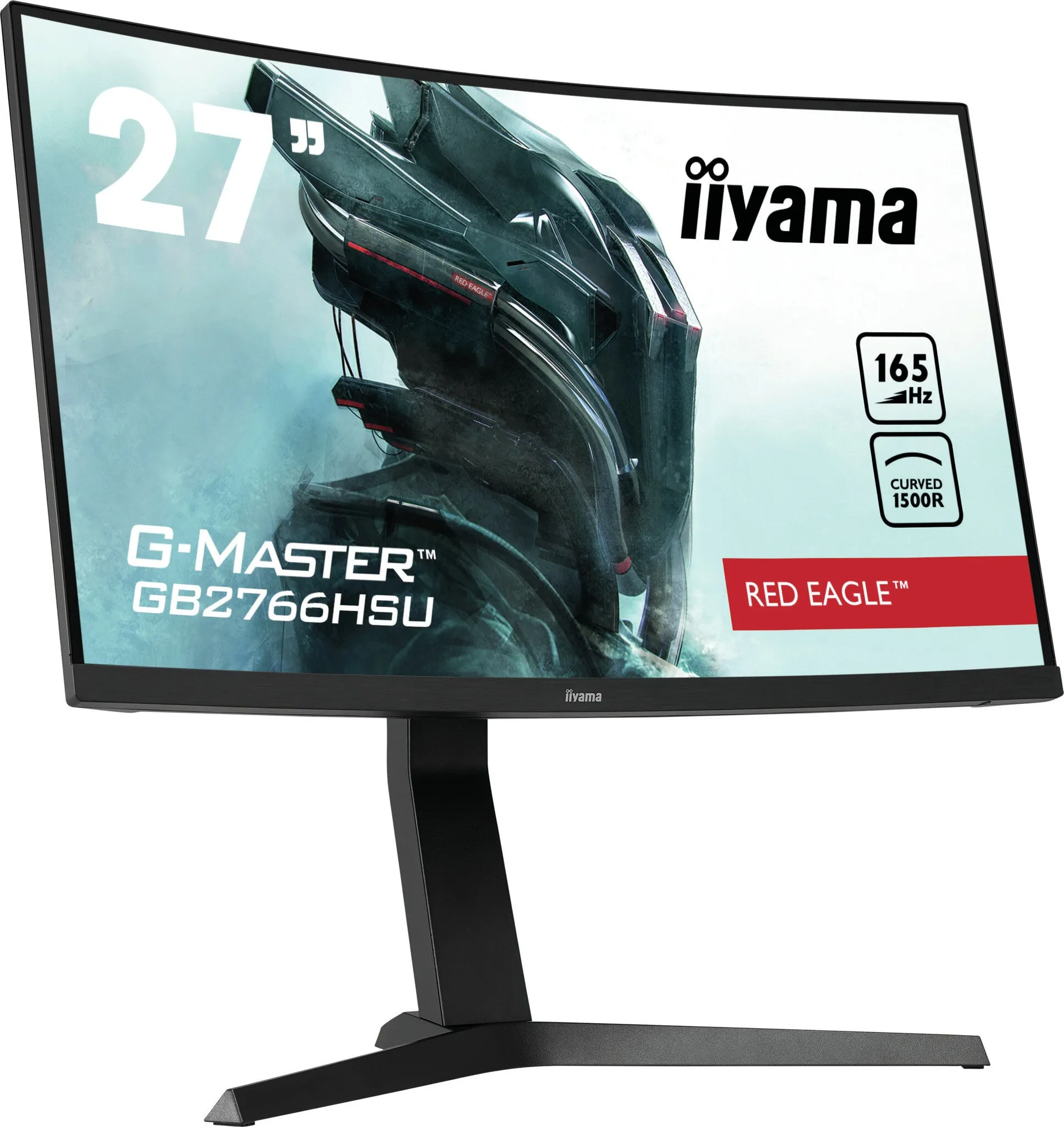 iiyama G-MASTER GB2766HSU-B1 27" Full HD Curved Gaming Monitor - 165Hz, 1ms, VA, AMD FreeSync Premium, Height Adjustable, Speakers, Black